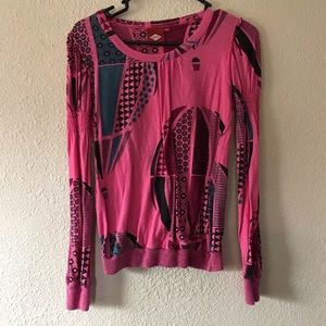 Pink hot air balloon sweater